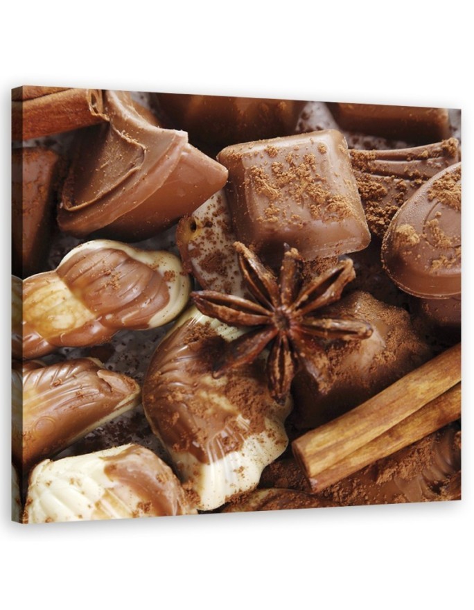 Bild auf Leinwand - Schokolade mit Anis | Feeby