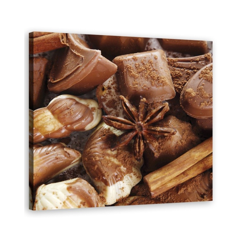 Bild auf Leinwand - Schokolade mit Anis | Feeby