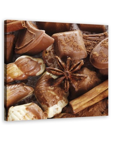 Bild auf Leinwand - Schokolade mit Anis | Feeby