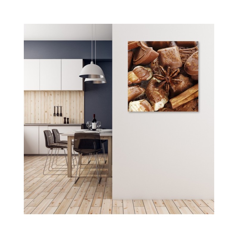 Bild auf Leinwand - Schokolade mit Anis | Feeby