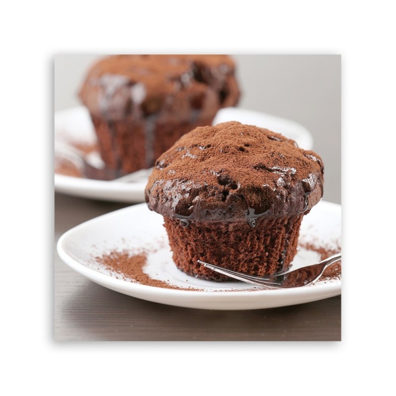 Leinwandbild - Schokomuffins Kuchen | Feeby