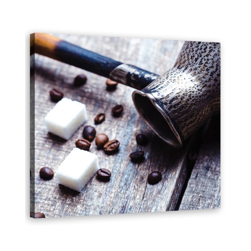 Wandbild für Wohnzimmer - Kaffeekrug und Zucker | Feeby