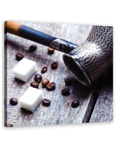 Wandbild für Wohnzimmer - Kaffeekrug und Zucker | Feeby