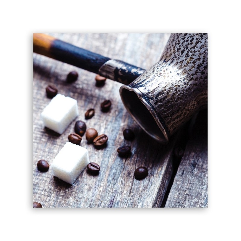 Wandbild für Wohnzimmer - Kaffeekrug und Zucker | Feeby