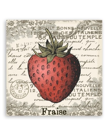 Modernes Wandbild - Erdbeer -Vintage | Feeby