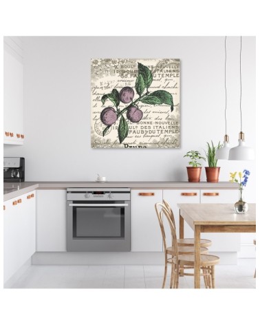 Dekoratives Leinwandbild - Vintage Pflaume | Feeby