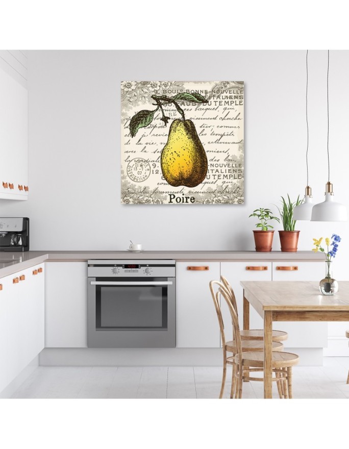 Canvas print - Vintage pear | FEEBY