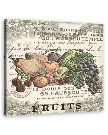 Modern painting for the kitchen - Vintage fruit | FEEBY