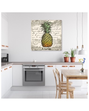 Leinwandbild - Vintage Ananas | Feeby