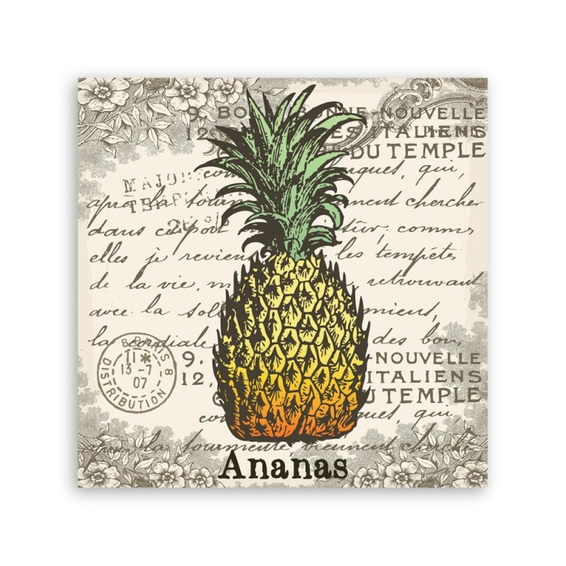 Leinwandbild - Vintage Ananas | Feeby