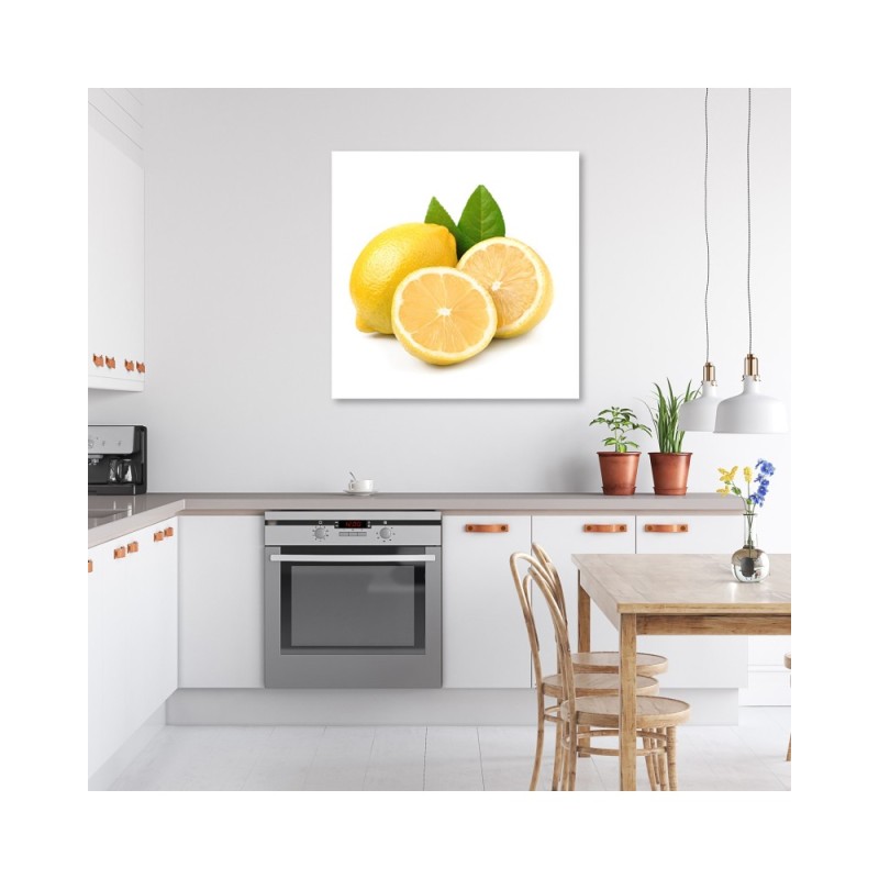 Wandbild für Wohnzimmer - Zitronenfrucht | Feeby