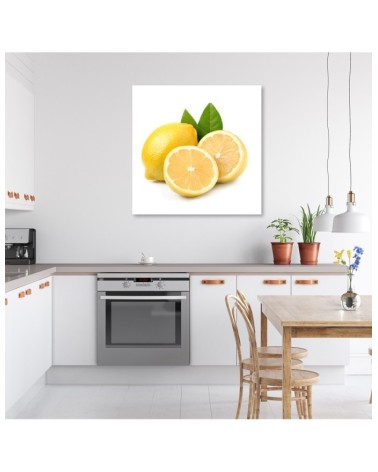 Wandbild für Wohnzimmer - Zitronenfrucht | Feeby