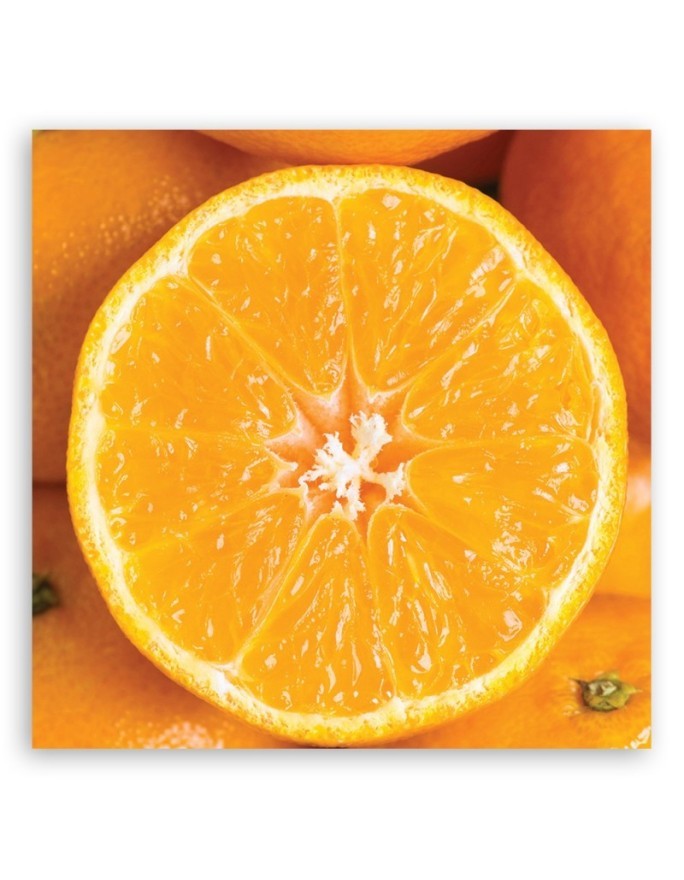 Orange macro - Canvas print for kitchen | FEEBY