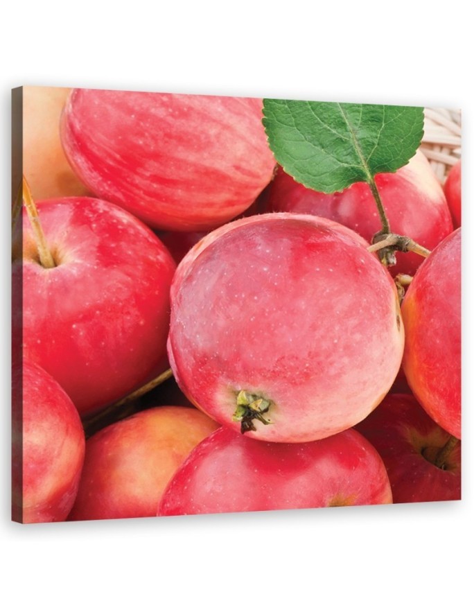 Leinwandbild modern - Makro -Apple Obst | Feeby