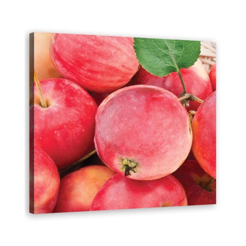 Leinwandbild modern - Makro -Apple Obst | Feeby
