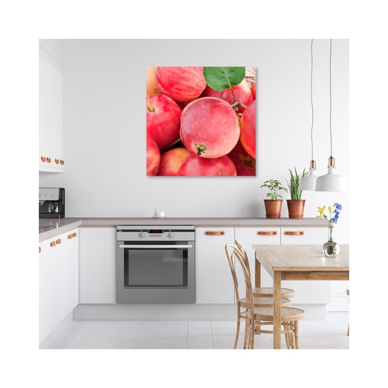 Leinwandbild modern - Makro -Apple Obst | Feeby