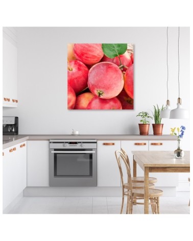 Leinwandbild modern - Makro -Apple Obst | Feeby