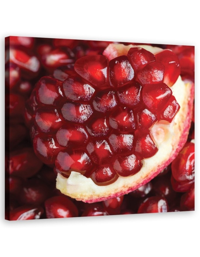 Leinwandbild - Makro -Marineblau Obst | Feeby