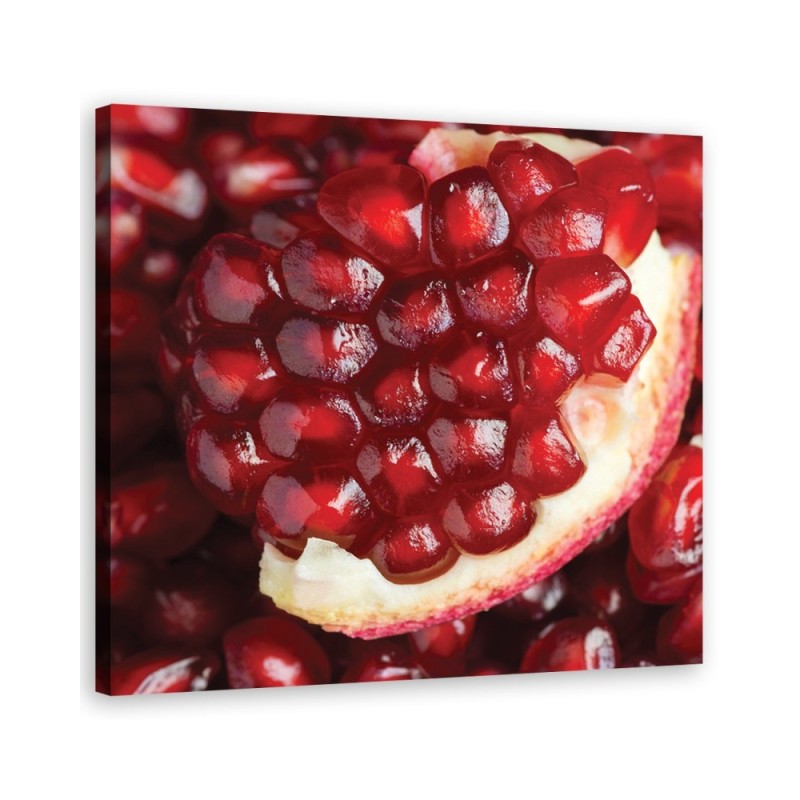 Leinwandbild - Makro -Marineblau Obst | Feeby