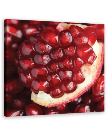 Pomegranate macro - Canvas print | FEEBY