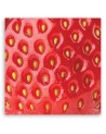 Strawberry macro - Modern Canvas painting for the kitchen | FEEBY