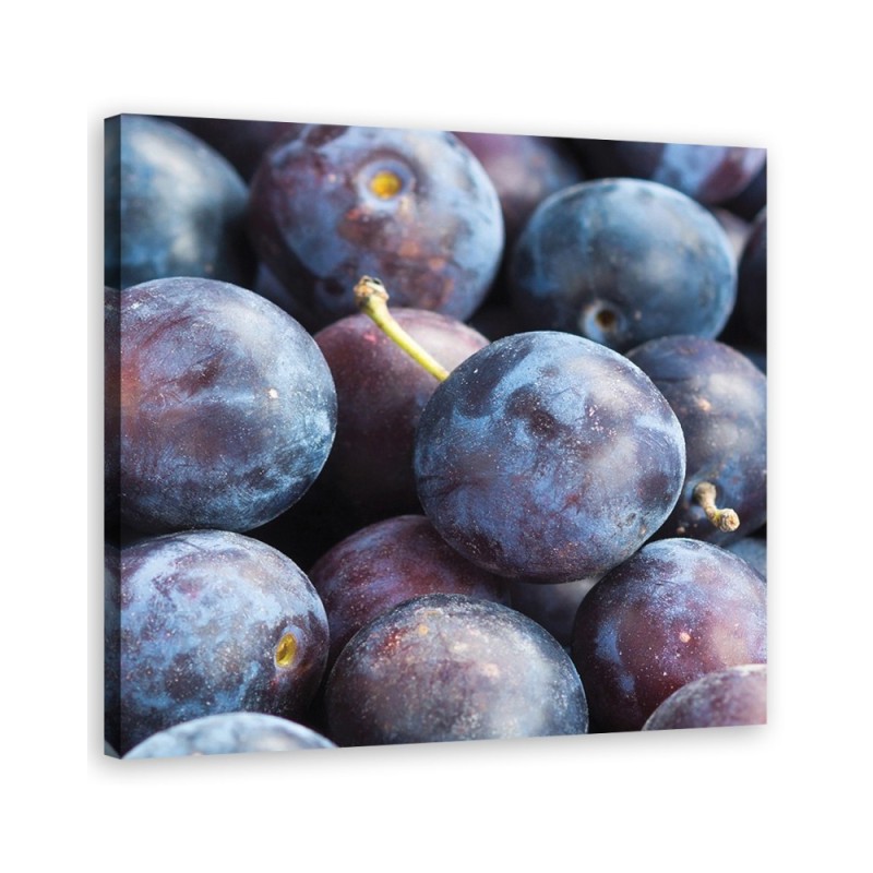 Wandbild für Wohnzimmer - Pflaumen Obst | Feeby