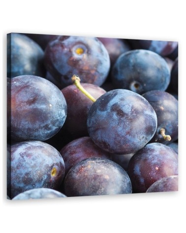 Wandbild für Wohnzimmer - Pflaumen Obst | Feeby
