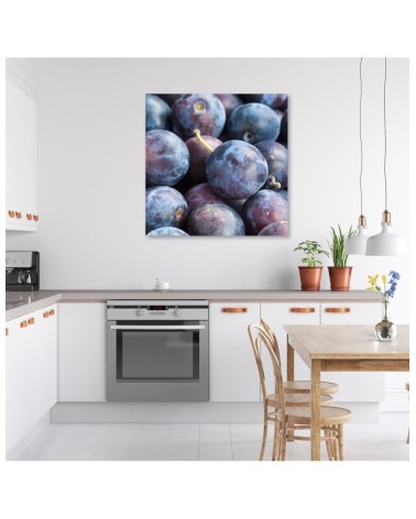 Wandbild für Wohnzimmer - Pflaumen Obst | Feeby