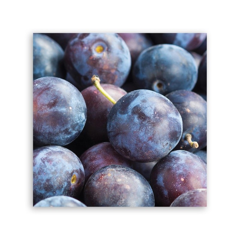 Wandbild für Wohnzimmer - Pflaumen Obst | Feeby