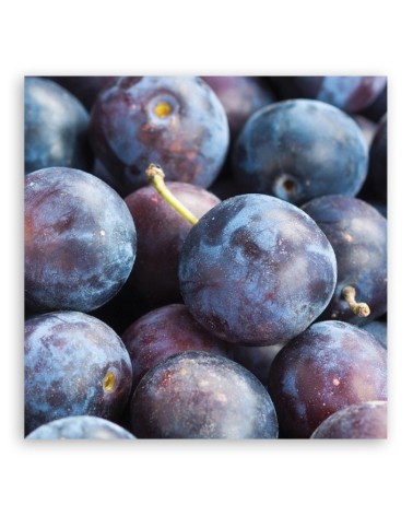 Wandbild für Wohnzimmer - Pflaumen Obst | Feeby