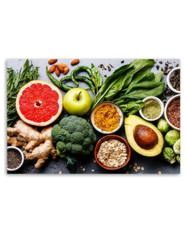 Modernes Wandbild - Gemüse und Früchte | Feeby