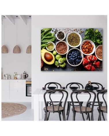 Bild auf Leinwand - Frisches Gemüse und Früchte | Feeby