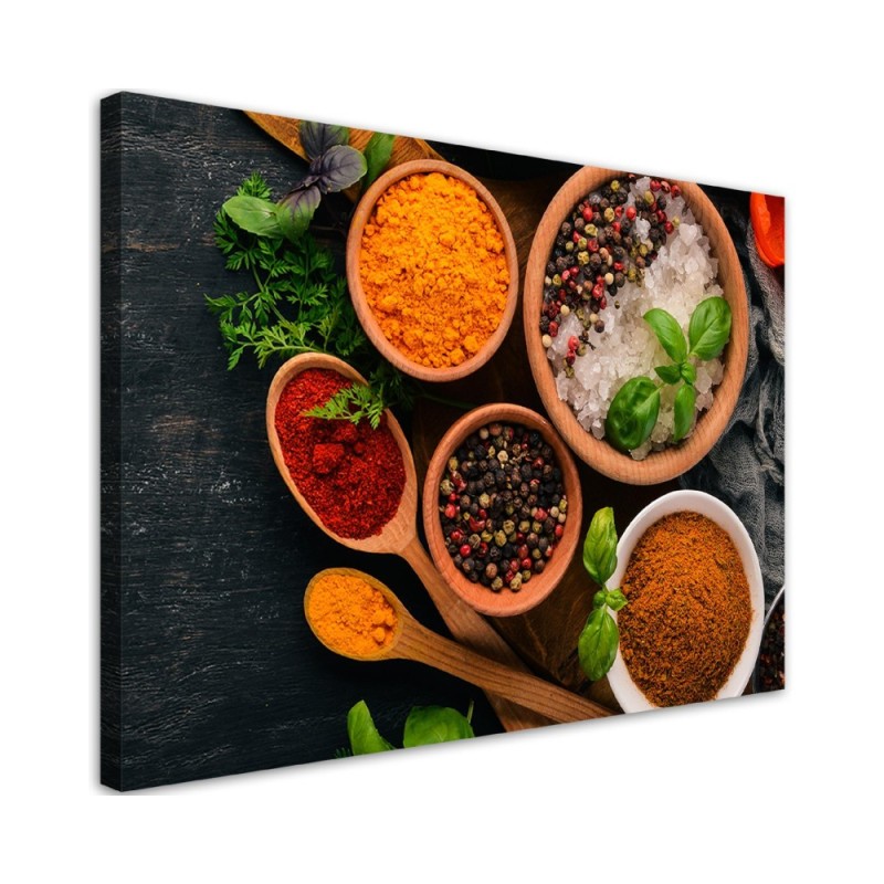 Leinwanddruck - Aromatische Gewürze Küche | Feeby