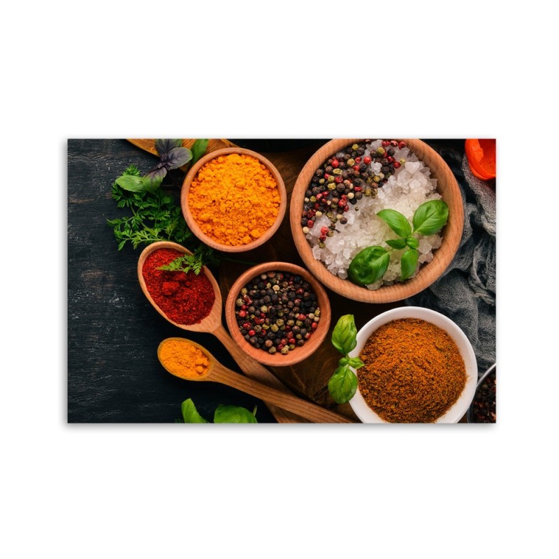Leinwanddruck - Aromatische Gewürze Küche | Feeby