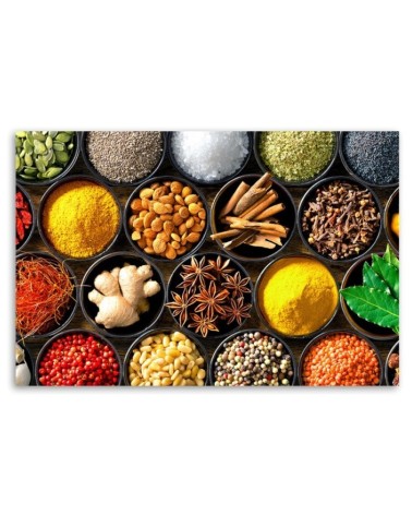 Bild auf Leinwand - Kräuter Gewürze für die Küche | Feeby