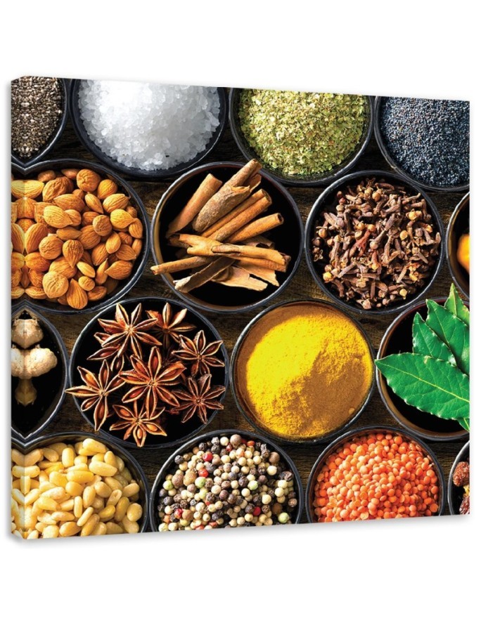 Modernes Wandbild - Küchen Gewürze | Feeby