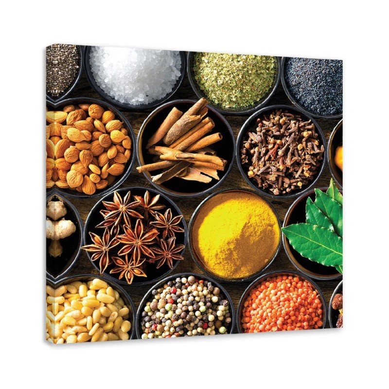 Modernes Wandbild - Küchen Gewürze | Feeby