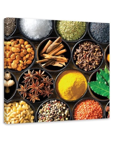 Modernes Wandbild - Küchen Gewürze | Feeby