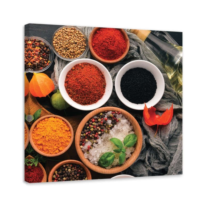 Bild auf Leinwand - Aromatische Gewürze für die Küche | Feeby