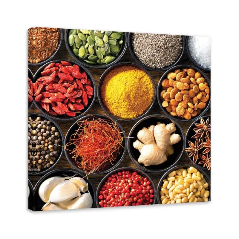 Leinwanddruck - Gewürze für das Küchen Essen | Feeby