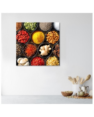 Leinwanddruck - Gewürze für das Küchen Essen | Feeby