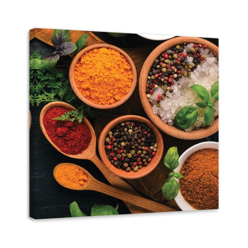Leinwandbild - Küchen Gewürze | Feeby