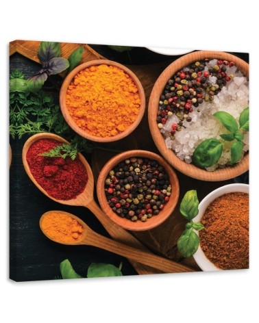 Leinwandbild - Küchen Gewürze | Feeby