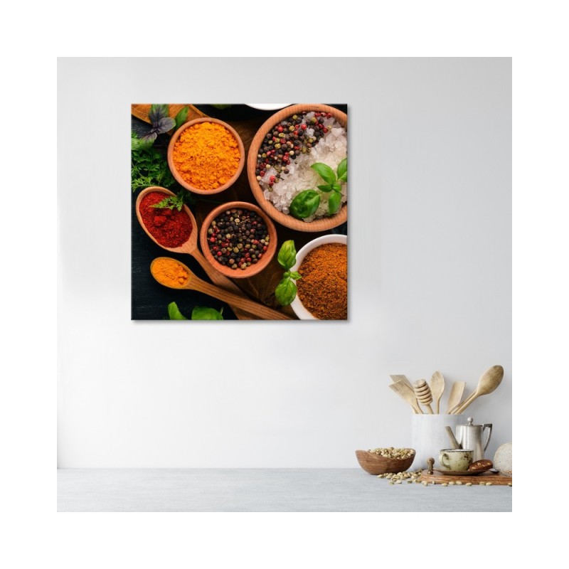 Leinwandbild - Küchen Gewürze | Feeby