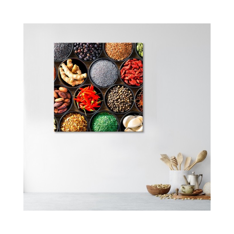 Bild auf Leinwand - Lebensmittel und Küchengewürze | Feeby
