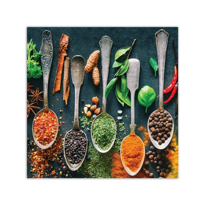 Leinwandbild modern - Kräuter Gewürze für die Küche | Feeby
