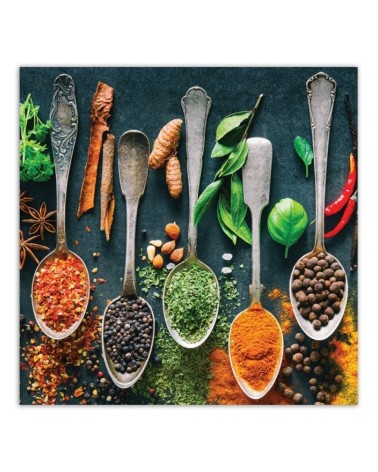 Leinwandbild modern - Kräuter Gewürze für die Küche | Feeby