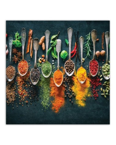 Bild auf Leinwand - Kräuter Gewürze für die Küche | Feeby