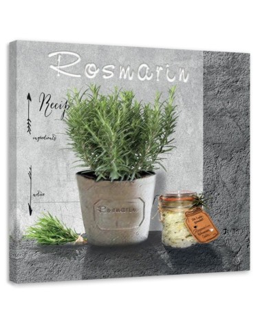 Leinwandbild - Rosmarin Gewürze für die Küche | Feeby