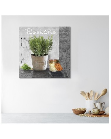 Leinwandbild - Rosmarin Gewürze für die Küche | Feeby